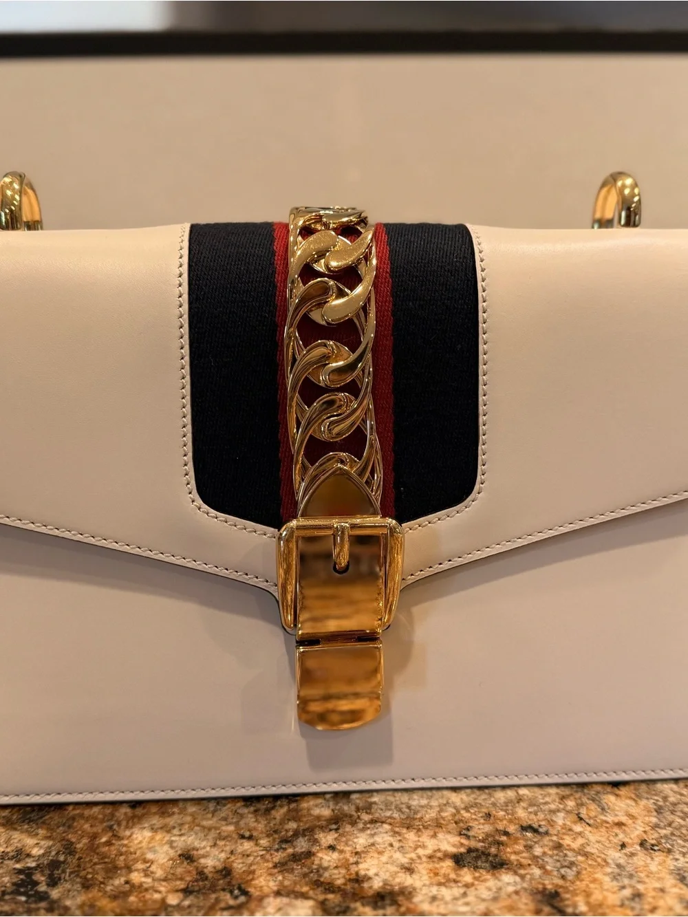 Gucci white leather